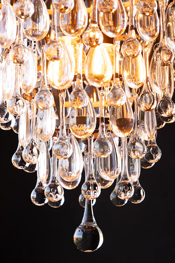 Lustre à gouttes de cristal