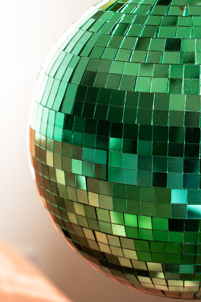 Boule disco verte