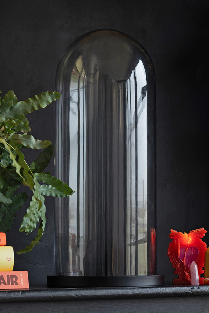 Grand dôme en verre décoratif