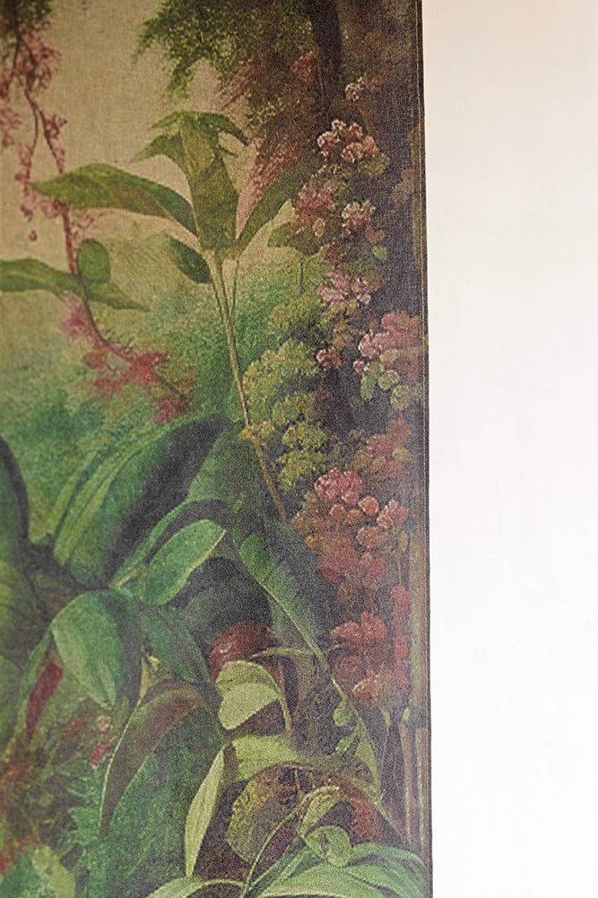 Grande décoration murale de forêt tropicale