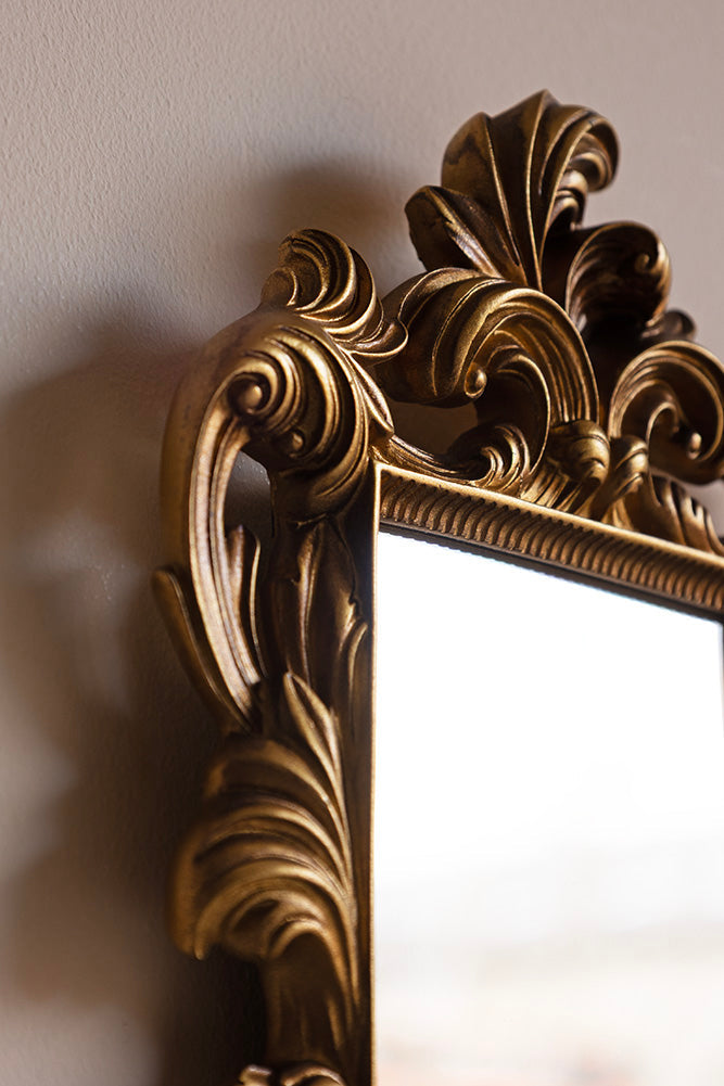 Étagère murale décorative avec miroir