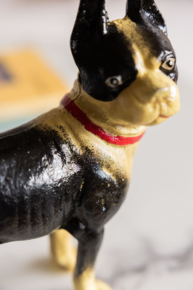 Butée de porte en fonte Boston Terrier