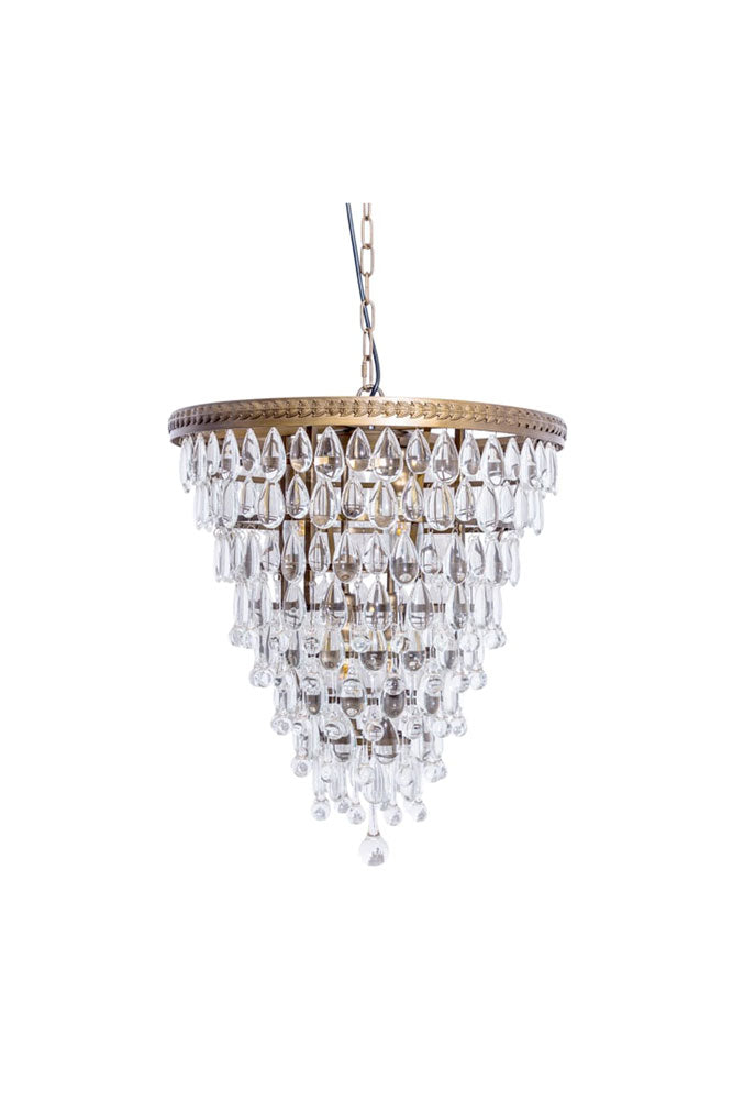 Lustre à gouttes de cristal