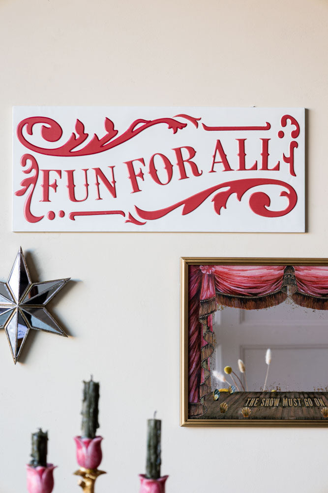 Panneau métallique « Fun For All »