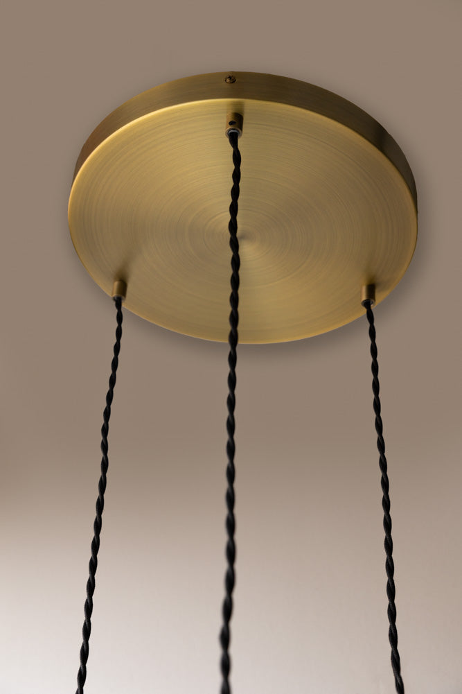 Lumière de palmier de l'île déserte en grappe dorée et verte