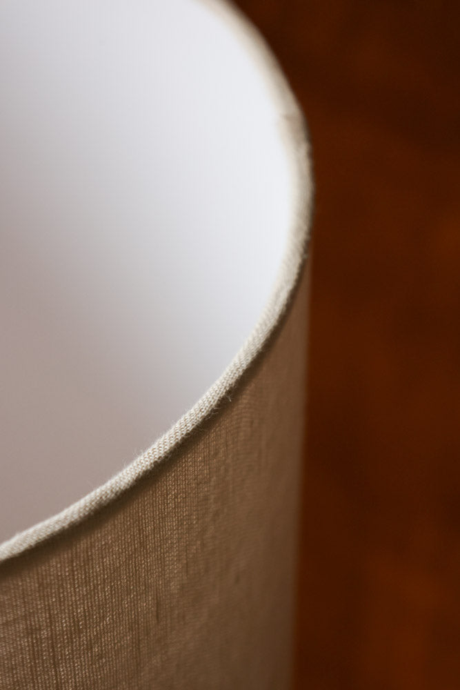 Lampe rétro à glaçure réactive HKLIVING blanche/marron