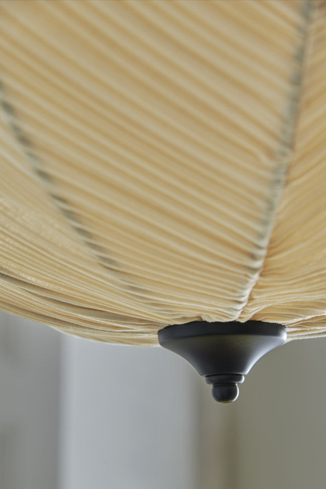 Plafonnier en tissu plissé