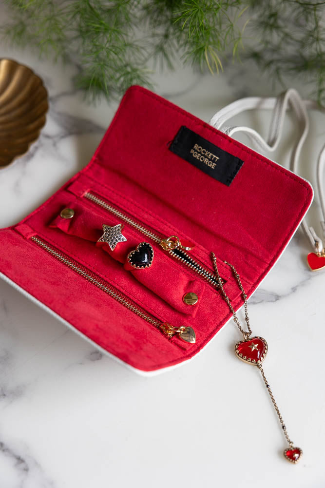 Coffret à bijoux avec cartes à jouer Reine de Cœur