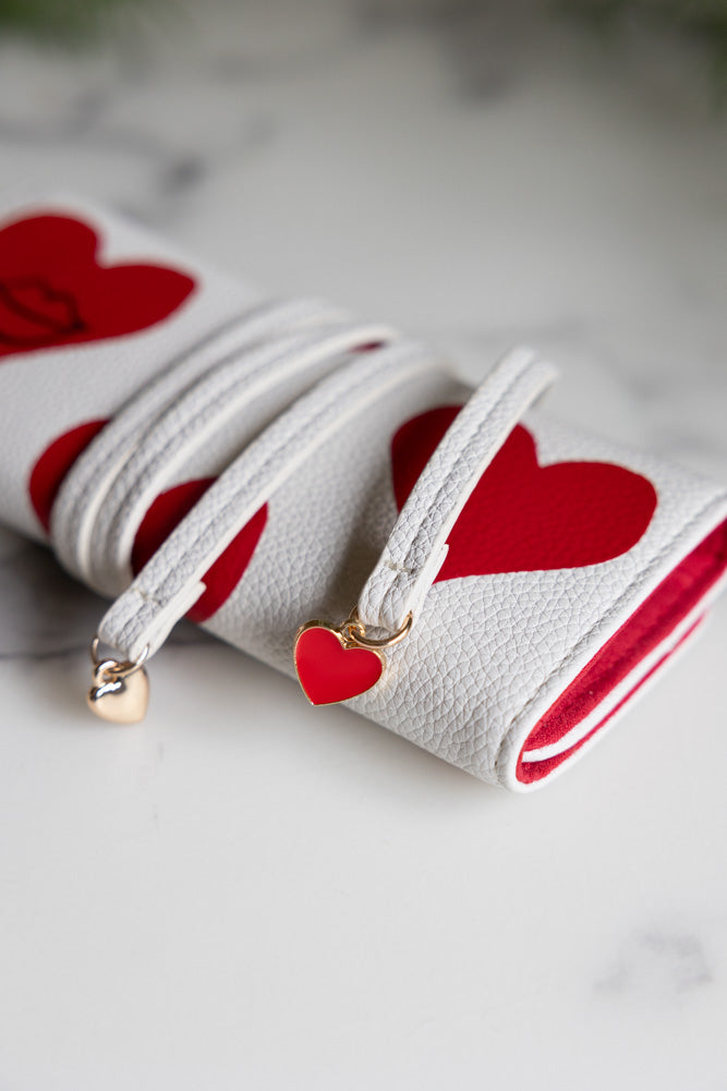Coffret à bijoux avec cartes à jouer Reine de Cœur