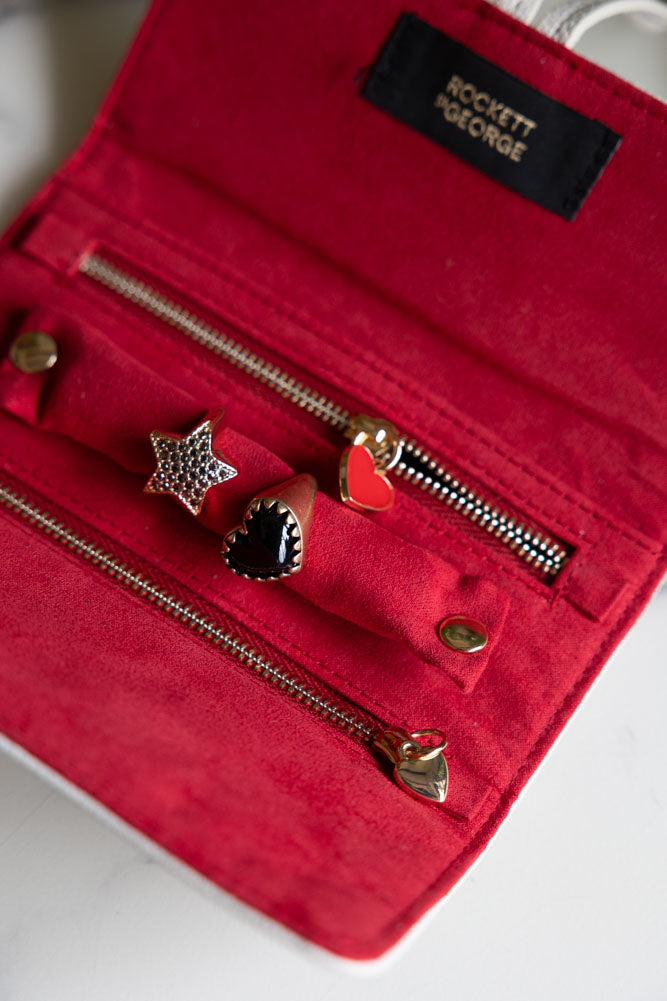 Coffret à bijoux avec cartes à jouer Reine de Cœur