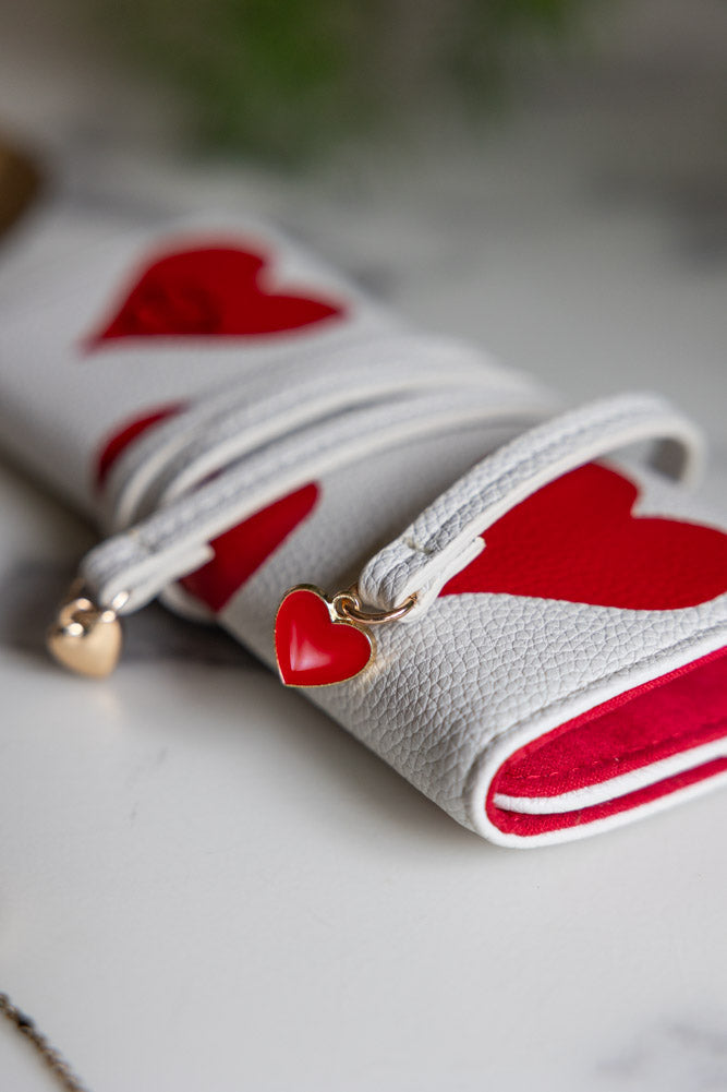 Coffret à bijoux avec cartes à jouer Reine de Cœur