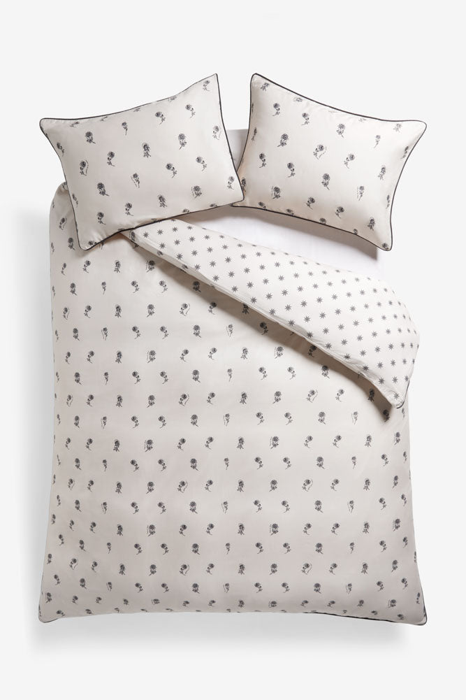 Parure housse de couette et taie d'oreiller Rock & Rose - Disponible en 4 tailles