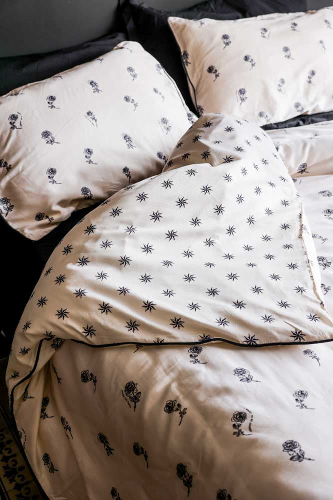 Parure housse de couette et taie d'oreiller Rock & Rose - Disponible en 4 tailles