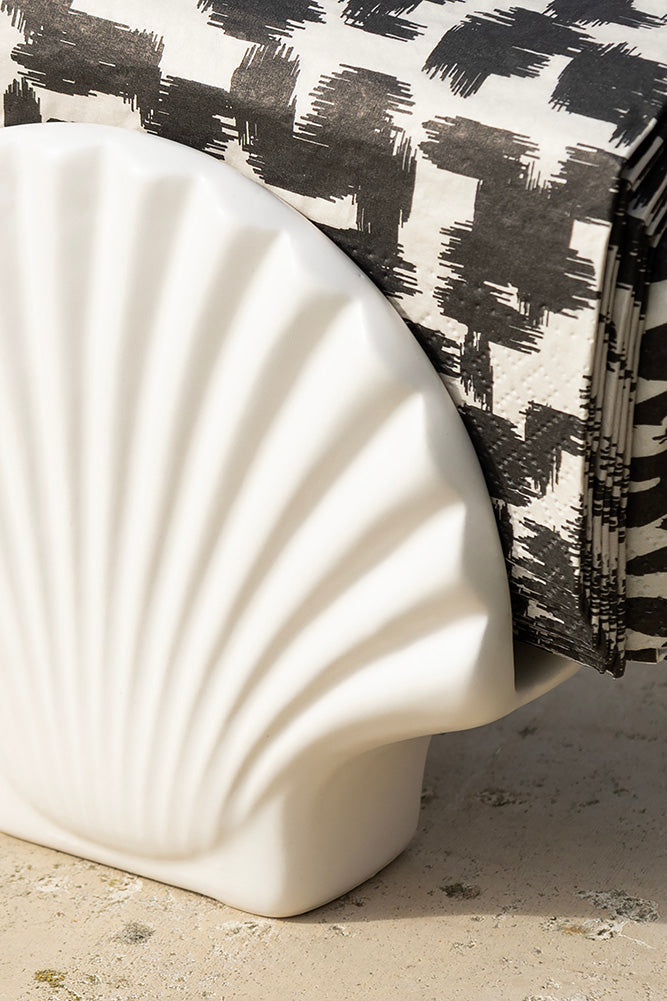 Magnifique porte-serviettes en forme de coquillage
