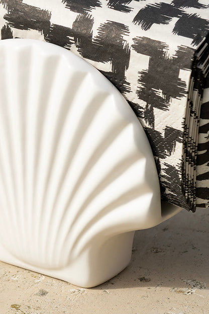 Magnifique porte-serviettes en forme de coquillage