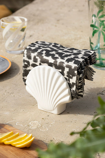 Magnifique porte-serviettes en forme de coquillage