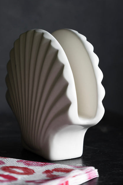 Magnifique porte-serviettes en forme de coquillage