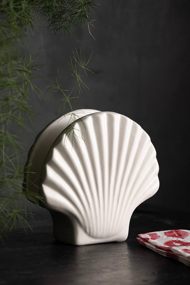 Magnifique porte-serviettes en forme de coquillage