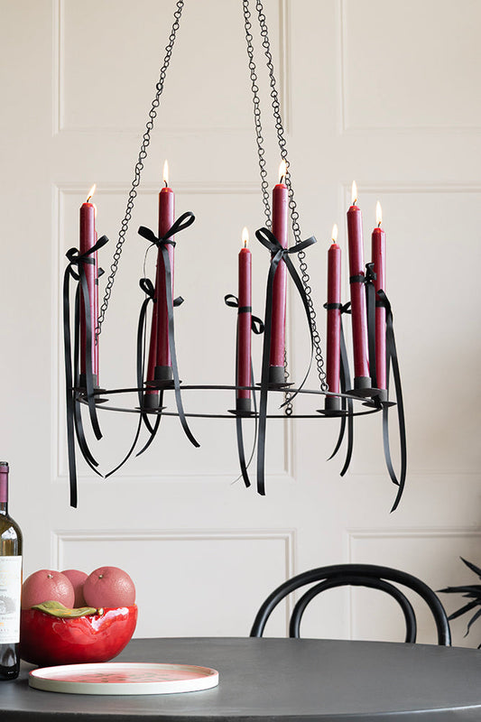 Lustre chandelier en métal chic