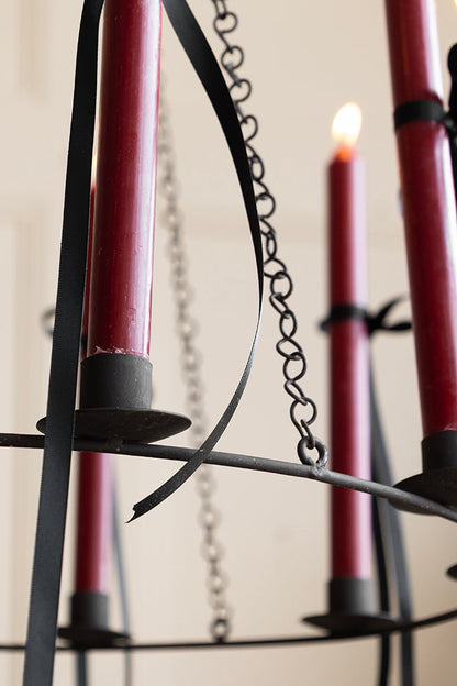 Lustre chandelier en métal chic