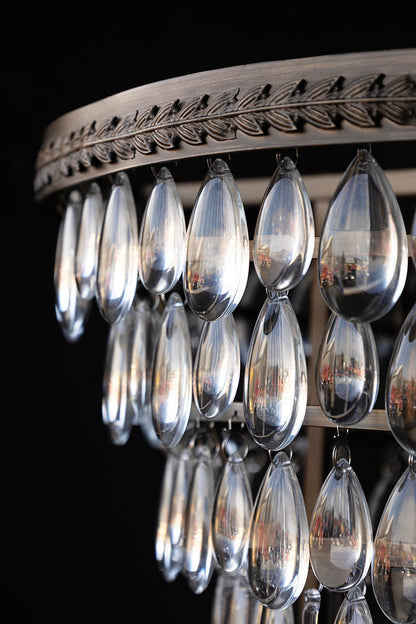 Lustre à gouttes de cristal