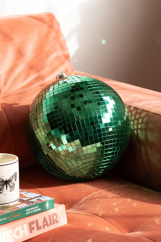 Boule disco verte