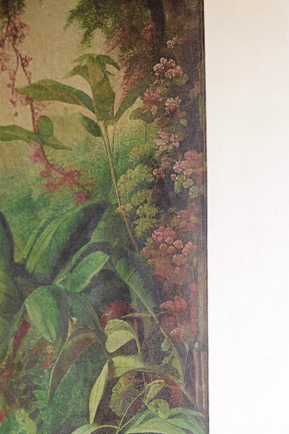 Grande décoration murale de forêt tropicale