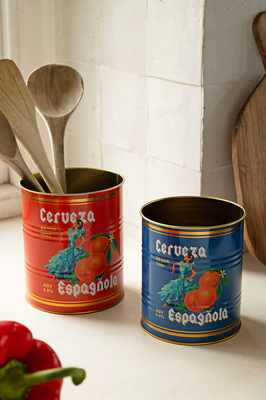 Lot de 2 boîtes de rangement de cuisine Flamenco et Orange