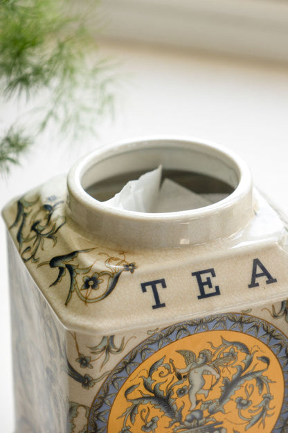 Lot de 2 pots de conservation en céramique pour thé et café