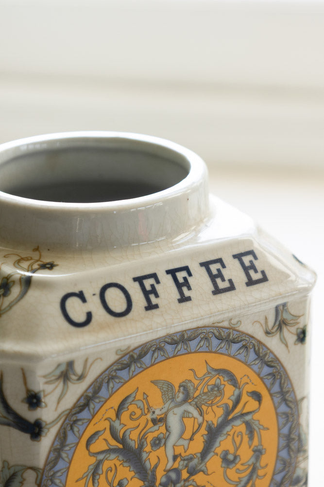 Lot de 2 pots de conservation en céramique pour thé et café