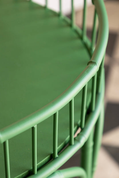 Table d'appoint perroquet vert tropical