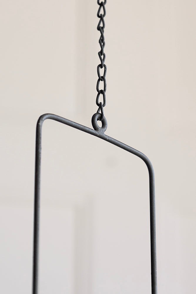 Porte-bouteille/vase en verre métallique