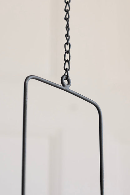 Porte-bouteille/vase en verre métallique