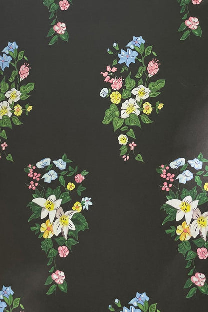Papier peint noir JoJo &amp; Trixie Floral New York - ARRÊTÉ