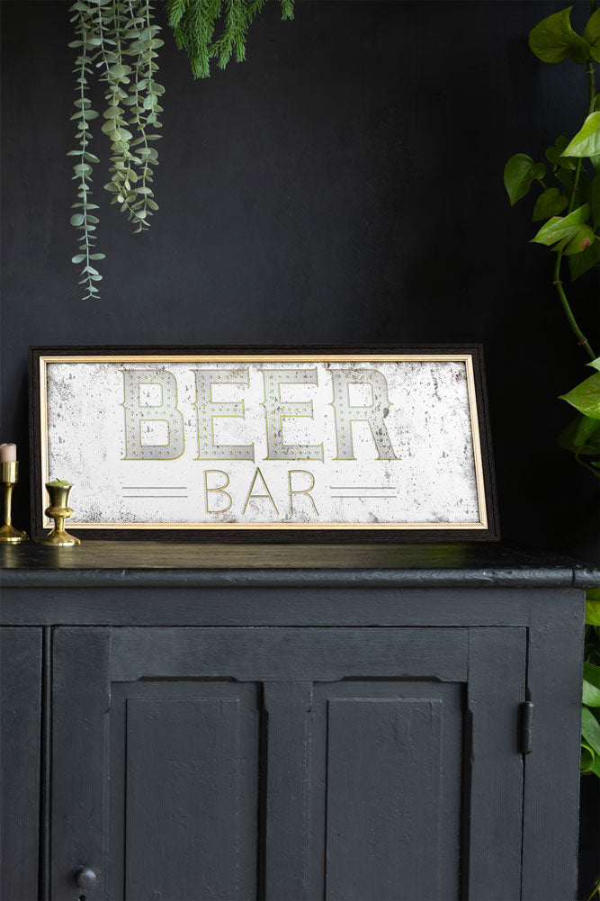 Miroir de bar à bière de style vintage