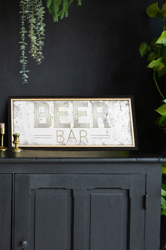 Miroir de bar à bière de style vintage