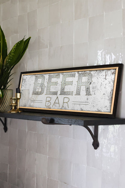 Miroir de bar à bière de style vintage