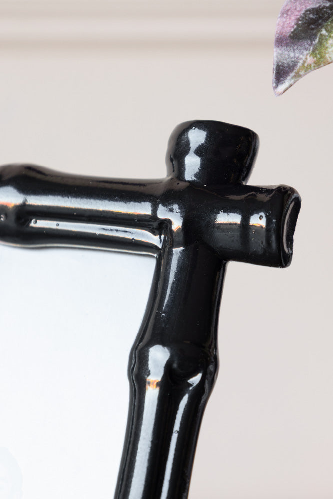 Cadre photo effet bambou noir