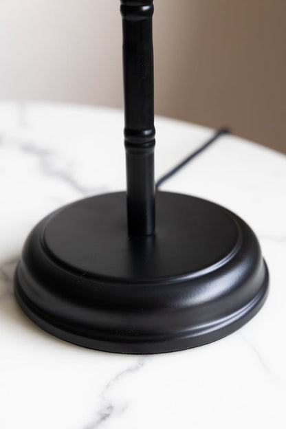Lampe de table désertique noire et blanche