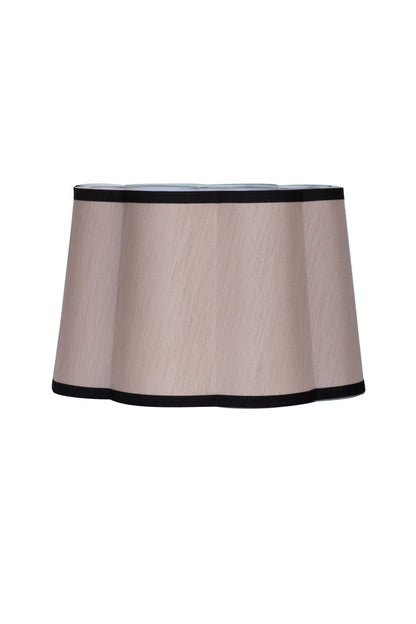 Abat-jour festonné rose blush