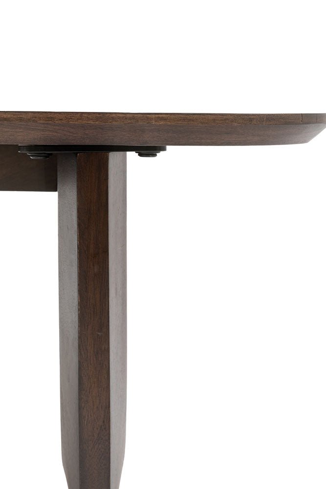 Table basse courbée en bois de manguier
