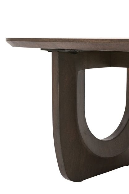 Table basse courbée en bois de manguier