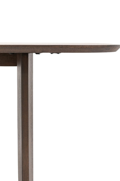 Table à manger courbée en bois de manguier