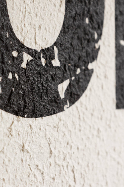 Décoration murale encadrée « Ciao » en noir et blanc