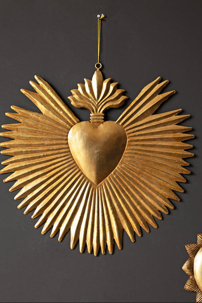 Grande décoration en forme de cœur de style antique Milagro