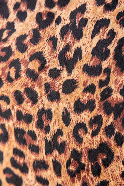 Coussin imprimé léopard Love