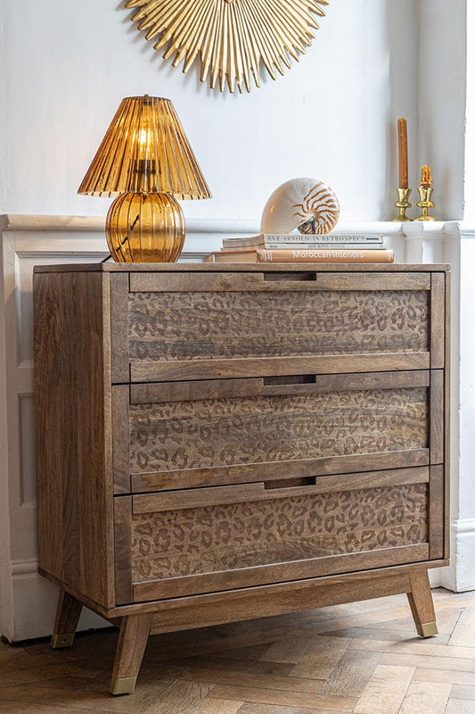 Commode à imprimé léopard