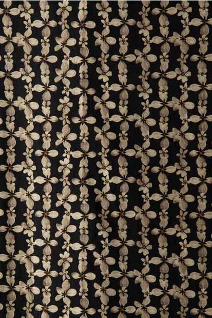 Rideaux occultants doublés à œillets imprimés marguerites de minuit - Disponibles en 6 tailles