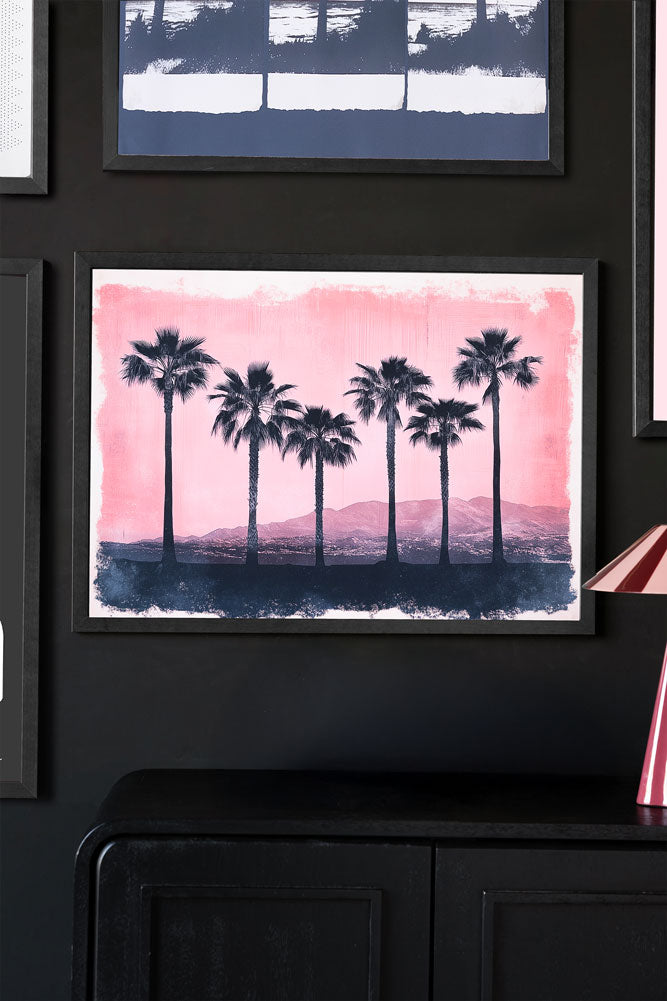Impression d'art A2 « Coucher de soleil rose » - Disponible en 4 options