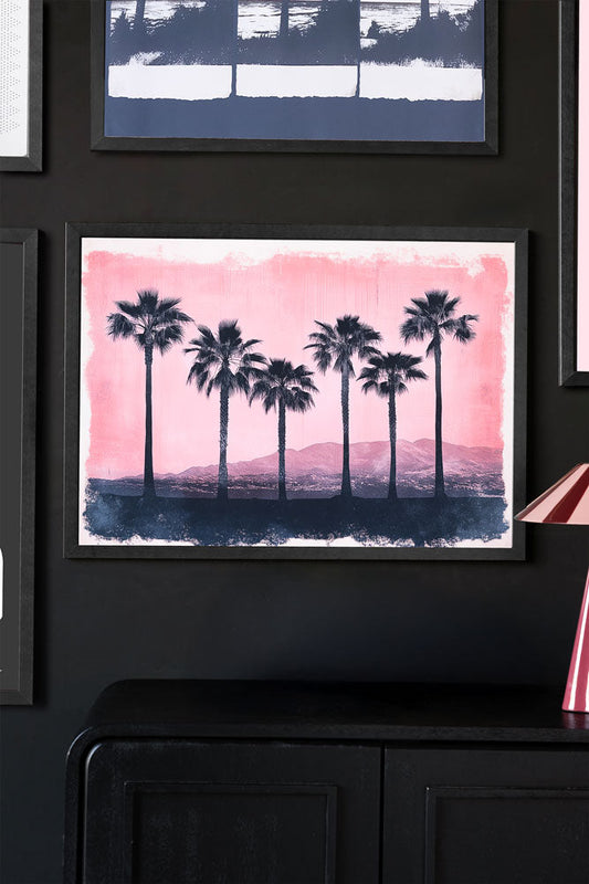 Impression d'art A2 « Coucher de soleil rose » - Disponible en 4 options